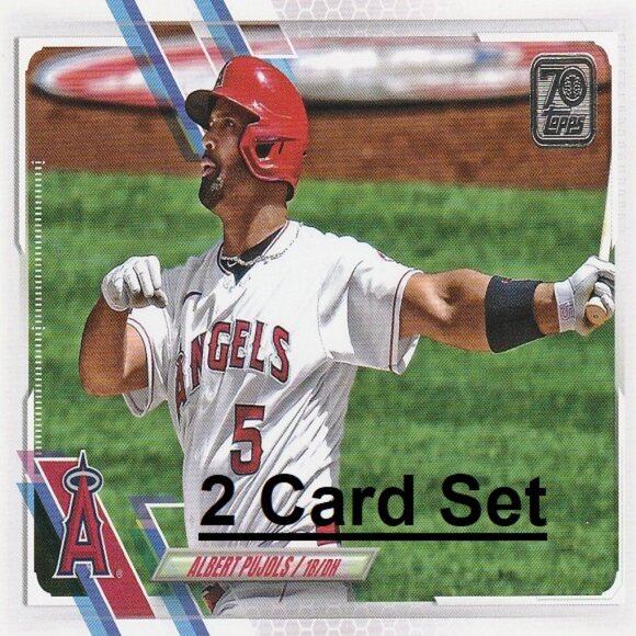 Albert Pujols (LAA)  MLB Card Collection - 2 Card Set - Picture 1 of 3